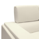 Καναπές Shea 2θέσιος PU ivory-inox 158x80x87εκ - Image 4