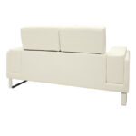 Καναπές Shea 2θέσιος PU ivory-inox 158x80x87εκ - Image 6