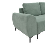 Kαναπές κρεβάτι τριθέσιος αναστρέψιμος Settee ύφασμα με αποθηκευτικό χώρο σε μέντα απόχρωση 286x204x93εκ - Image 7
