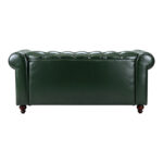 Kαναπές διθέσιος τ. Chesterfield pu κυπαρισσί 160x84x67εκ - Image 3