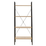 Βιβλιοθήκη- Ραφιέρα Ramon φυσικό-μαύρο 60x23x145,5εκ - Image 3