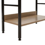 Βιβλιοθήκη- Ραφιέρα Ramon φυσικό-μαύρο 60x28x125,5εκ - Image 6