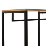 Έπιπλο εισόδου-ραφιέρα Ramon φυσικό-μαύρο 90,5x41x167εκ - Image 4