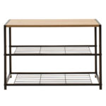 Παπουτσοθήκη Ramon 6 ζευγών φυσικό-μαύρο 63x30x43εκ - Image 3