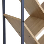 Βιβλιοθήκη Orunta oak- μαύρο μέταλλο 40x26.5x125εκ - Image 4