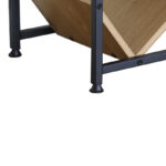 Βιβλιοθήκη Orunta oak- μαύρο μέταλλο 40x26.5x125εκ - Image 5