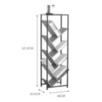Βιβλιοθήκη Orunta oak- μαύρο μέταλλο 40x26.5x125εκ - Image 6