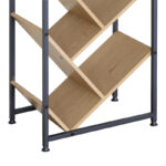 Βιβλιοθήκη Orunta oak- μαύρο μέταλλο 40x26.5x150εκ - Image 5