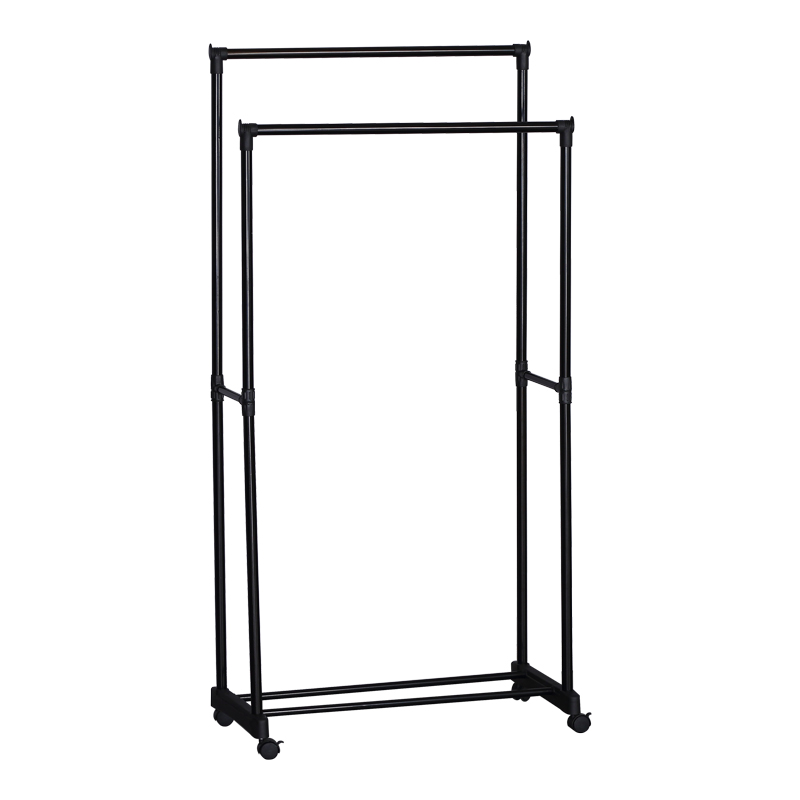 product_pako_085-000038 Κρεμάστρα δαπέδου Ganco μαύρο μέταλλο 74.5x39x157εκ - Image 1