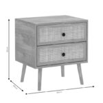 Κομοδίνο Oslo sonoma 50x39x55εκ - Image 5
