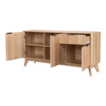 Μπουφές Hamea mdf σε φυσική απόχρωση 150x39,5x73εκ - Image 4