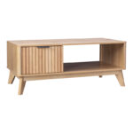 Τραπέζι σαλονιού Hamea mdf σε φυσική απόχρωση 110x55,2x45εκ