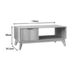 Τραπέζι σαλονιού Hamea mdf σε φυσική απόχρωση 110x55,2x45εκ - Image 7