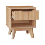 Κομοδίνο Hamea mdf σε φυσική απόχρωση 45x39.5x50.2εκ - Image 2