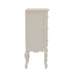 Κομοδίνο Pazlen Inart mdf σε λευκή αντικέ απόχρωση 40x34.5x82εκ - Image 4