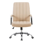 Καρέκλα γραφείου διευθυντή Mido pu cappuccino 58x71x100-106εκ - Image 4