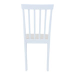 Καρέκλα Houston rubberwood σε λευκή απόχρωση 40x49x94εκ (Σετ 2 τεμαχίων) - Image 5