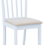 Καρέκλα Houston rubberwood σε λευκή απόχρωση 40x49x94εκ (Σετ 2 τεμαχίων) - Image 7