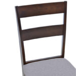 Καρέκλα Dallan rubberwood σε καρυδί απόχρωση 40x47.5x89εκ (Σετ 2 τεμαχίων) - Image 6