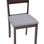 Καρέκλα Dallan rubberwood σε καρυδί απόχρωση 40x47.5x89εκ (Σετ 2 τεμαχίων) - Image 7