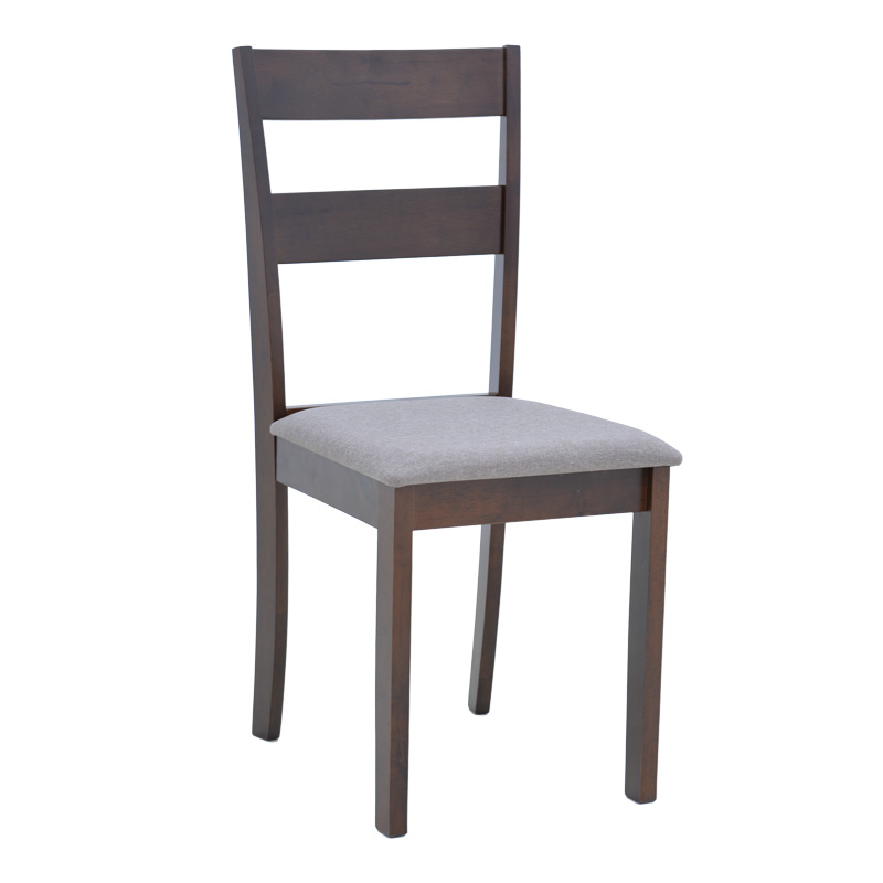 product_pako_091-000012 Καρέκλα Dallan rubberwood σε καρυδί απόχρωση 40x47.5x89εκ (Σετ 2 τεμαχίων) - Image 1