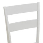 Καρέκλα Dallan rubberwood λευκό 40x47.5x89εκ (Σετ 2 τεμαχίων) - Image 7