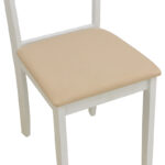Καρέκλα Dallan rubberwood λευκό 40x47.5x89εκ (Σετ 2 τεμαχίων) - Image 8