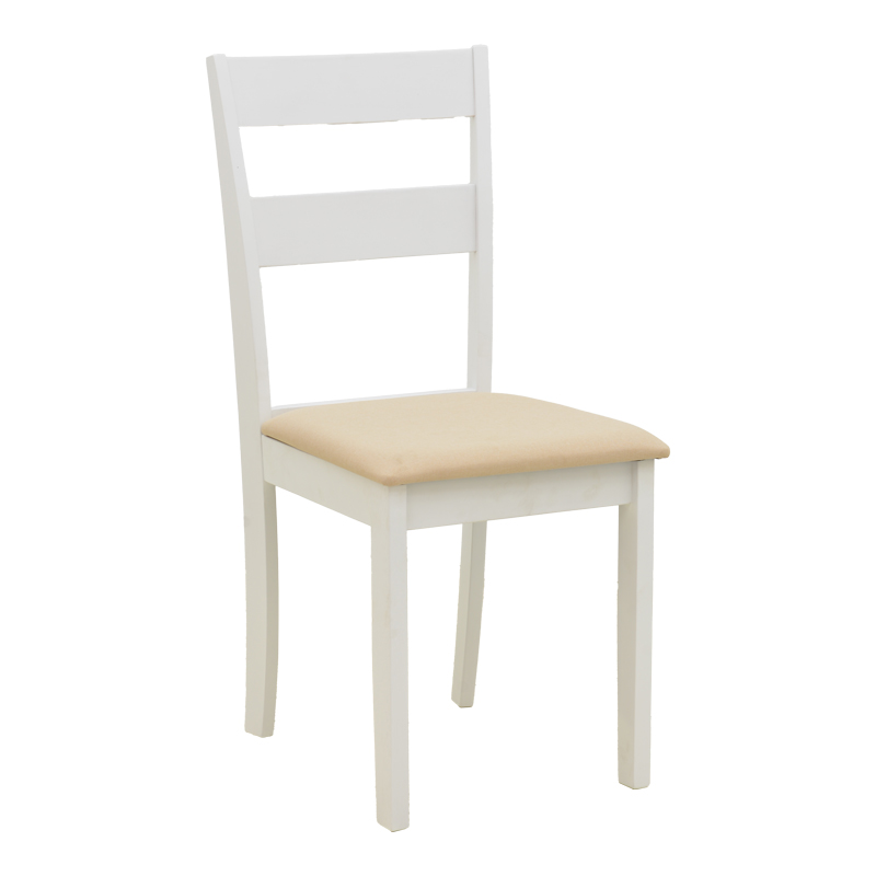 product_pako_091-000022 Καρέκλα Dallan rubberwood λευκό 40x47.5x89εκ (Σετ 2 τεμαχίων) - Image 1