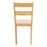 Καρέκλα Dallan rubberwood σε φυσική απόχρωση 40x47.5x89εκ (Σετ 2 τεμαχίων) - Image 5