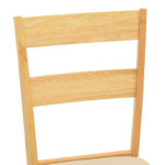 Καρέκλα Dallan rubberwood σε φυσική απόχρωση 40x47.5x89εκ (Σετ 2 τεμαχίων) - Image 6