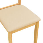Καρέκλα Dallan rubberwood σε φυσική απόχρωση 40x47.5x89εκ (Σετ 2 τεμαχίων) - Image 7