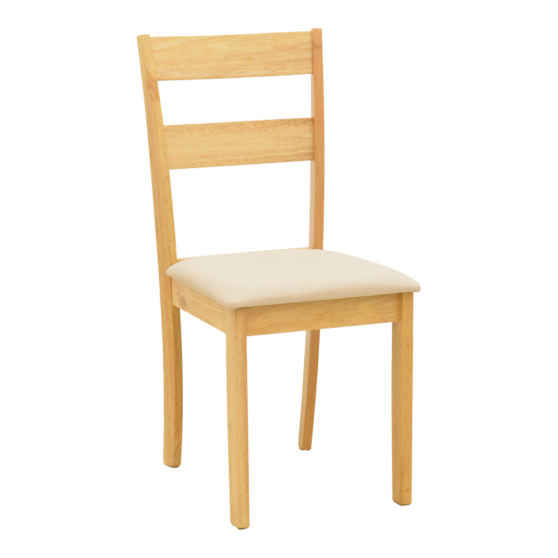 product_pako_091-000023 Καρέκλα Dallan rubberwood σε φυσική απόχρωση 40x47.5x89εκ (Σετ 2 τεμαχίων) - Image 1