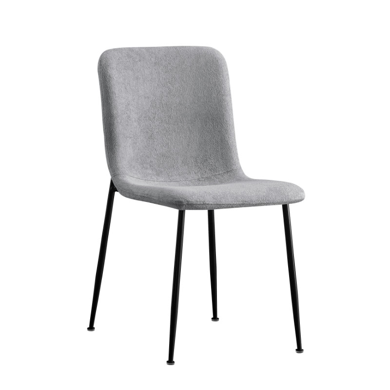 product_pako_093-000031 Καρέκλα Gratify γκρι ύφασμα-πόδι μαύρο μέταλλο 43x56x83εκ - Image 1