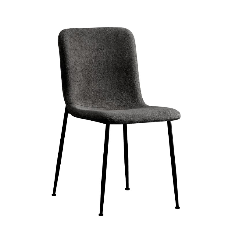product_pako_093-000032 Καρέκλα Gratify ανθρακί ύφασμα-πόδι μαύρο μέταλλο 43x56x83εκ - Image 1
