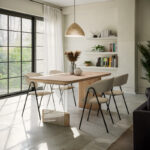 Tραπέζι Faghan καφέ mdf 180x90x76εκ - Image 2