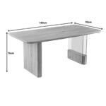 Tραπέζι Faghan καφέ mdf 180x90x76εκ - Image 7