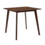 Τραπέζι Benson MDF σε καρυδί απόχρωση 80x80x75εκ