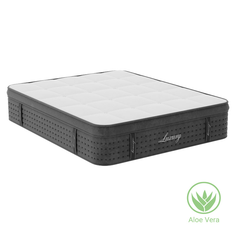 product_pako_100-000020 Στρώμα Luxury pocket spring+gel memory foam+latex μονής όψης aloe vera 34-36cm 160x200εκ - Image 1