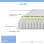 Στρώμα Klaudia Continuous spring μονής όψης 17-18cm 100x200εκ - Image 2