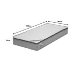 Στρώμα Perfecto Continuous springs μονής όψης ανώστρωμα 18-20cm 90x190εκ - Image 5