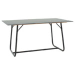 Τραπέζι Revello sintered stone μαύρο μαρμάρου-μαύρο 150x90x75εκ