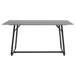 Τραπέζι Revello sintered stone μαύρο μαρμάρου-μαύρο 150x90x75εκ - Image 4