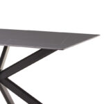 Τραπέζι Bethan sintered stone γκρι cement-μαύρο 180x90x75εκ - Image 3