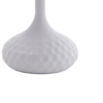 Βοηθητικό τραπέζι Fabron Inart λευκό sintered stone Φ50x52εκ - Image 4