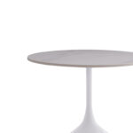 Βοηθητικό τραπέζι Kousien Inart λευκό sintered stone Φ50x60εκ - Image 3