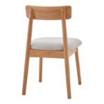 Καρέκλα Tullo rubberwood σε φυσική απόχρωση 46x45x78εκ (Σετ 4 τεμαχίων) - Image 2