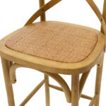 Σκαμπό μπαρ Reid ξύλο sonoma-έδρα καφέ rattan - Image 6