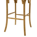Σκαμπό μπαρ Reid ξύλο sonoma-έδρα καφέ rattan - Image 8