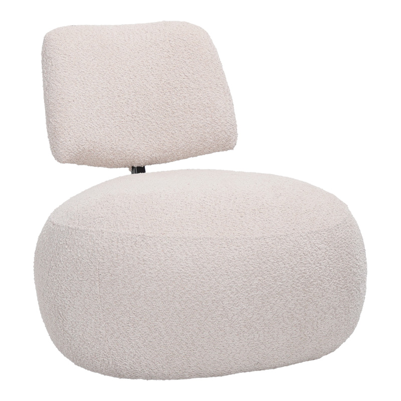 product_pako_110-000102 Πολυθρόνα Stonie μπουκλέ ύφασμα σε μπεζ απόχρωση 67x73x67εκ - Image 1