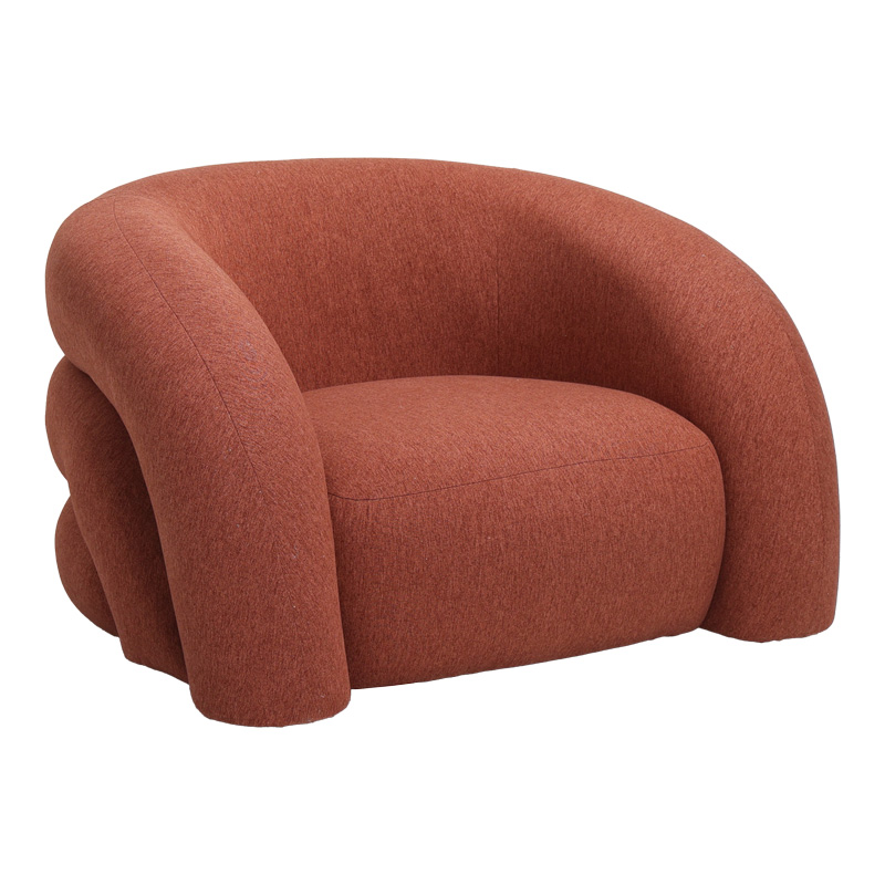 product_pako_110-000120 Πολυθρόνα Lexy ύφασμα σε κεραμιδί απόχρωση 100x89.5x60εκ - Image 1